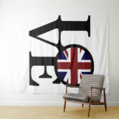LIEBE Großbritannien Wandteppich (Beispiel (Horizontal))