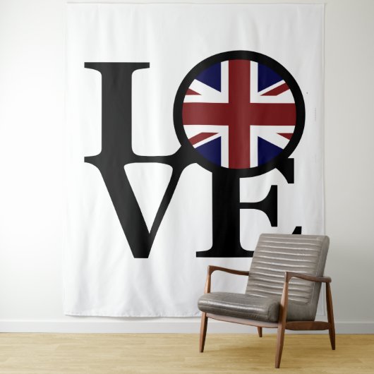 LIEBE Großbritannien Wandteppich (Beispiel)