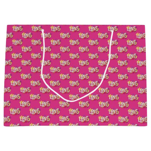 LIEBE Große Geschenktasche Große Geschenktüte (Vorderseite)