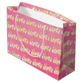 Liebe Große Geschenktüte (Rückseite Schrägansicht)