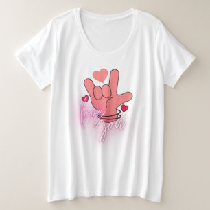 Liebe Große Größe T-Shirt
