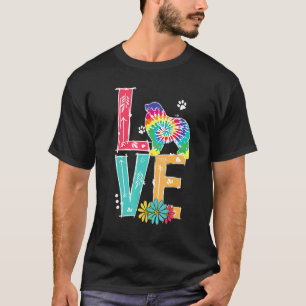 Liebe Große Pyrenäen Gefärbte Krawatte Regenbogen T-Shirt