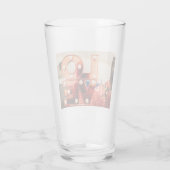 LIEBE (Große rote Schrift) Glas (Rückseite)