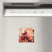 LIEBE (Große rote Schrift) Magnet (In Situ (Geschirrspüler))