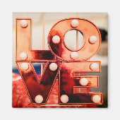 LIEBE (Große rote Schrift) Magnet (Vorne)