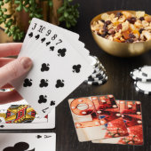 LIEBE (Große rote Schrift) Spielkarten (In Situ)