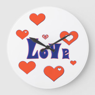 Liebe Große Wanduhr