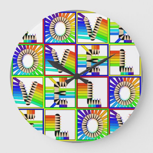 LIEBE GROßE WANDUHR (Vorderseite)