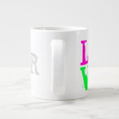 LIEBE größer als FEAR Jumbo-Tasse (Rückseite)