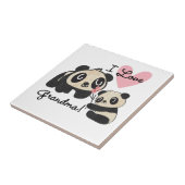 Liebe-Großmutter der Panda-Bärn-I Fliese (Seite)