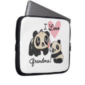 Liebe-Großmutter der Panda-Bärn-I Laptopschutzhülle (Vorne Rechts)