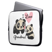 Liebe-Großmutter der Panda-Bärn-I Laptopschutzhülle (Vorderseite Links)