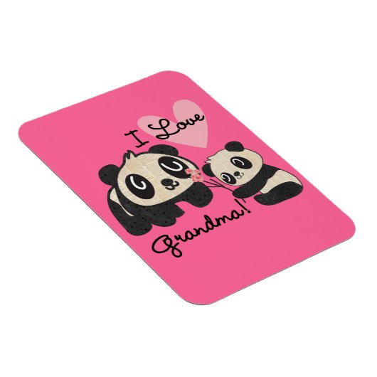 Liebe-Großmutter der Panda-Bärn-I Magnet (Rechte Seite)
