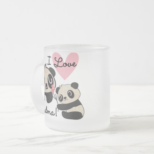 Liebe-Großmutter der Panda-Bärn-I Mattglastasse (Vorderseite Links)