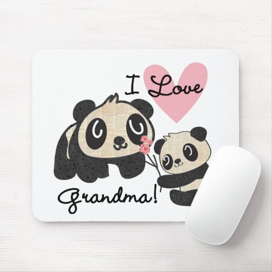 Liebe-Großmutter der Panda-Bärn-I Mousepad (Mit Mouse)