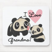 Liebe-Großmutter der Panda-Bärn-I Mousepad (Vorne)