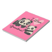Liebe-Großmutter der Panda-Bärn-I Notizblock (Rotiert)