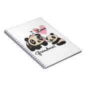 Liebe-Großmutter der Panda-Bärn-I Notizblock (Rechte Seite)