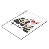 Liebe-Großmutter der Panda-Bärn-I Notizblock (Linke Seite)