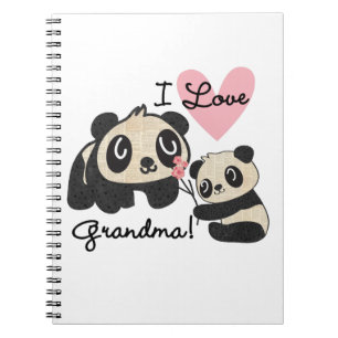 Liebe-Großmutter der Panda-Bärn-I Notizblock
