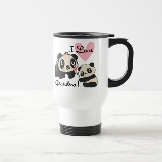 Liebe-Großmutter der Panda-Bärn-I Reisebecher (Rechts)