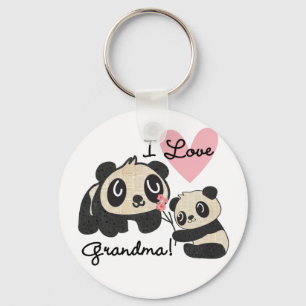 Liebe-Großmutter der Panda-Bärn-I Schlüsselanhänger