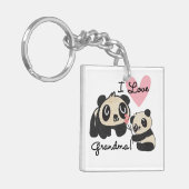 Liebe-Großmutter der Panda-Bärn-I Schlüsselanhänger (Vorderseite links)