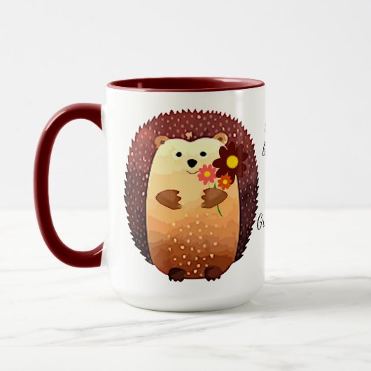 Liebe Großmutter Inspiration Igel Tasse (Links)