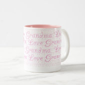 Liebe-Großmutter-Tasse Zweifarbige Tasse (VorderseiteRechts)