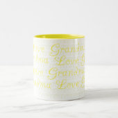 Liebe-Großmutter Zweifarbige Tasse (Mittel)