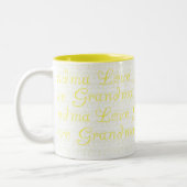 Liebe-Großmutter Zweifarbige Tasse (Links)