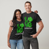 Liebe Großvater St Patrick's Green Kariert Leopard T-Shirt (Unisex)