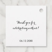 Liebe-GROW-Geschenketiketten gelassen, Duschmarken Geschenkanhänger (Rückseite)