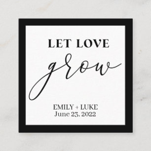 Liebe Grow Tags gelassen, SHOWER Tags HochzeitTags