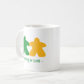 Liebe, Grün-Gelbe Tasse (Vorderseite Links)