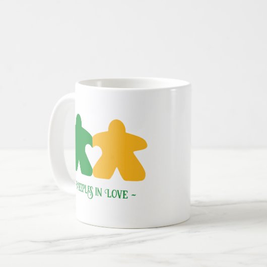 Liebe, Grün-Gelbe Tasse (Vorderseite Links)