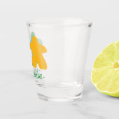 Liebe, Grün- und Gelbschuss Schnapsglas (Rechts)