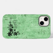 LIEBE Grüne Blume - Fall Case-Mate iPhone Hülle (Rückseite (Horizontal))