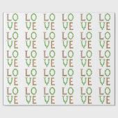 Liebe - Grüne Peridot und braun-rauchiges Quarz Ge Geschenkpapier (Flach)