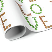 Liebe - Grüne Peridot und braun-rauchiges Quarz Ge Geschenkpapier (Rolleneckpunkt)