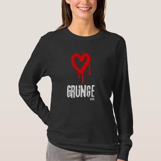 Liebe Grunge Music T-Shirt (Vorderseite)