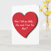 Liebe Grußkarte - Habe ich dir in letzter Zeit... Karte (Gelbe Blume)