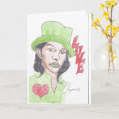 Liebe-Grußkarte Karte (Gelbe Blume)