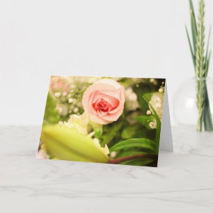 Liebe Grußkarte mit floralem Umschlag Karte