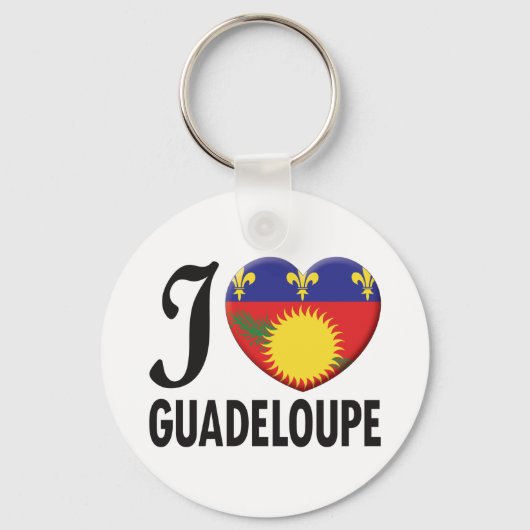 Liebe Guadeloupe Schlüsselanhänger (Vorderseite)