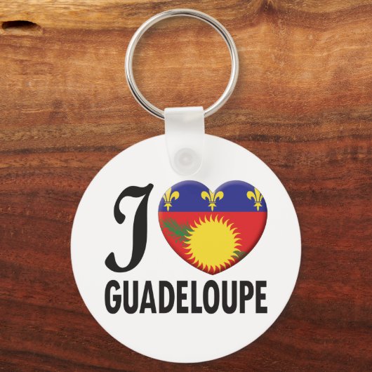 Liebe Guadeloupe Schlüsselanhänger (Vorderseite)