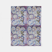 Liebe Guardian Angel Art Custom Fleece Blanket (Vorderseite)