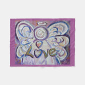 Liebe Guardian Angel Art Custom Fleece Blanket (Vorderseite (Horizontal))