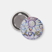Liebe Guardian Angel Word Custom Magnet (Vorderseite/Rückseite)