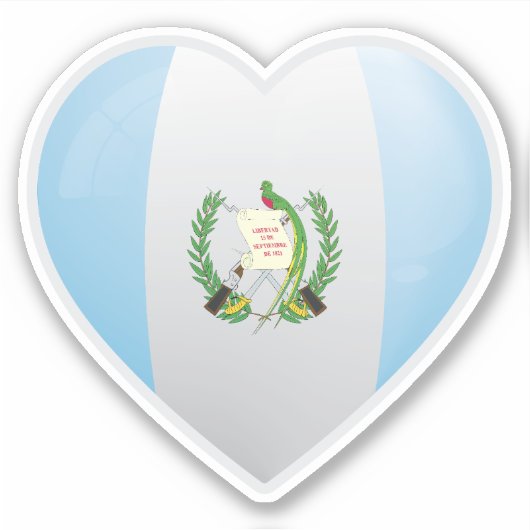 Liebe Guatemala Aufkleber (Vorderseite)